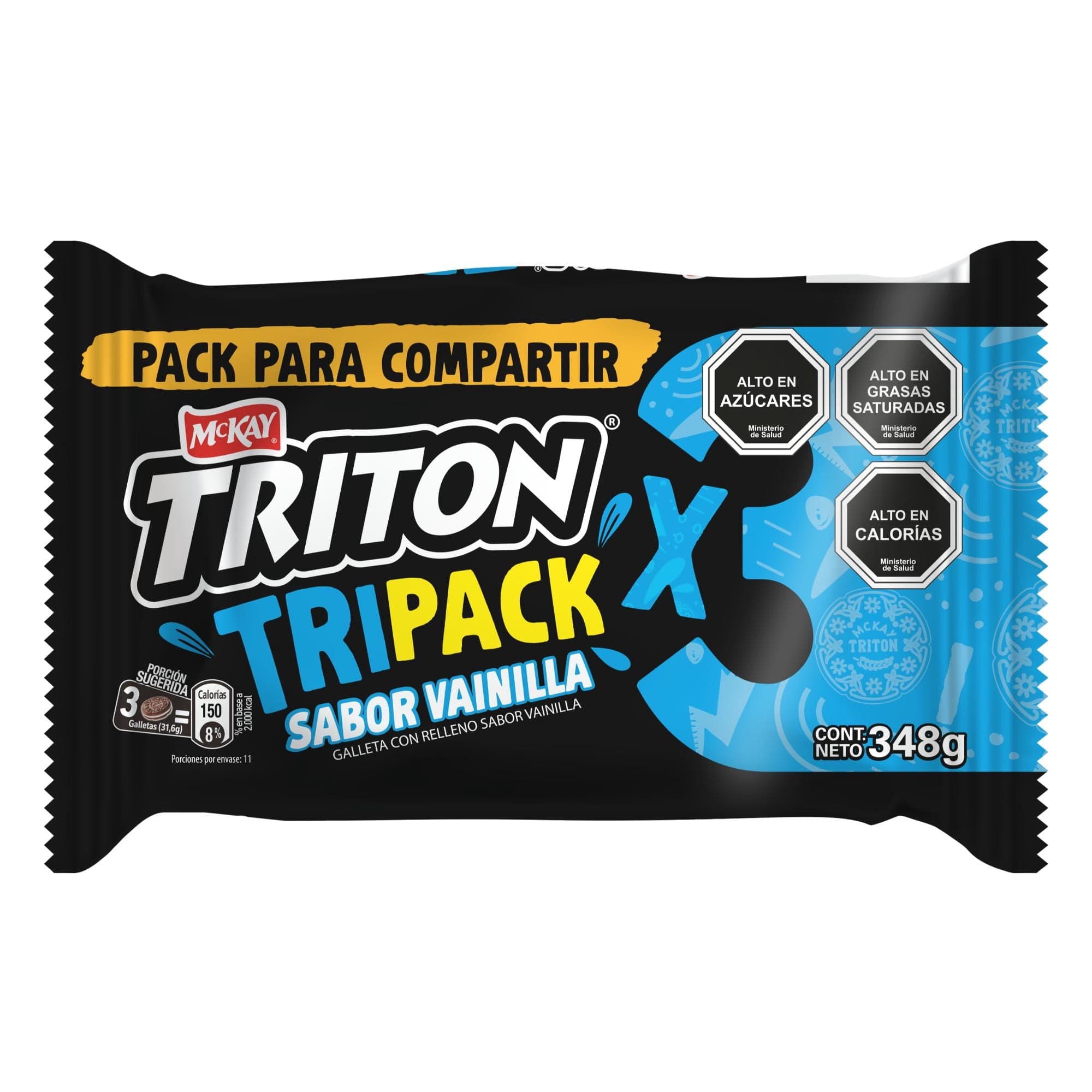 Galleta Triton Vainilla Pack, 116 g