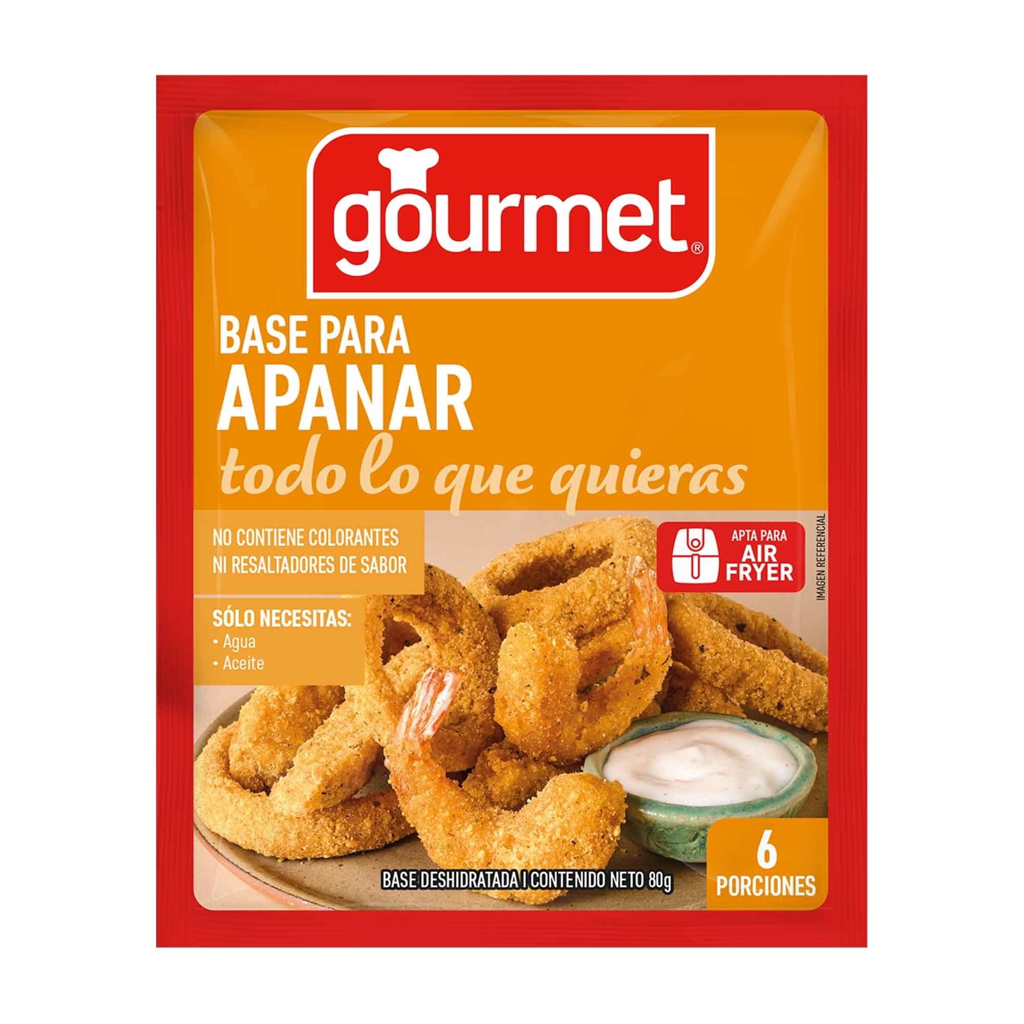 Base para Apanar (6 Porciones) Sobre, 80 g