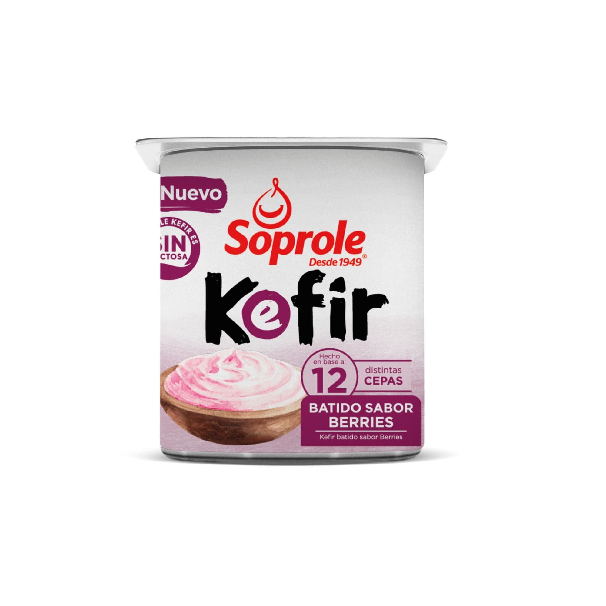 Yoghurt Kefir Sabor Berries Pote, 120 g