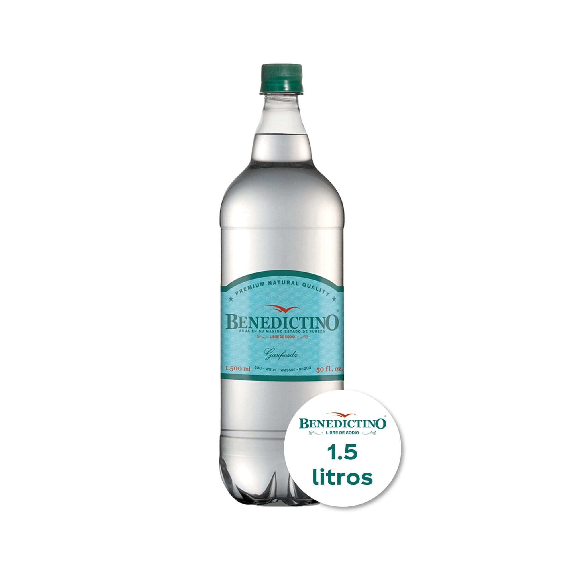 Agua Mineral Botella Con Gas, 1,5 L