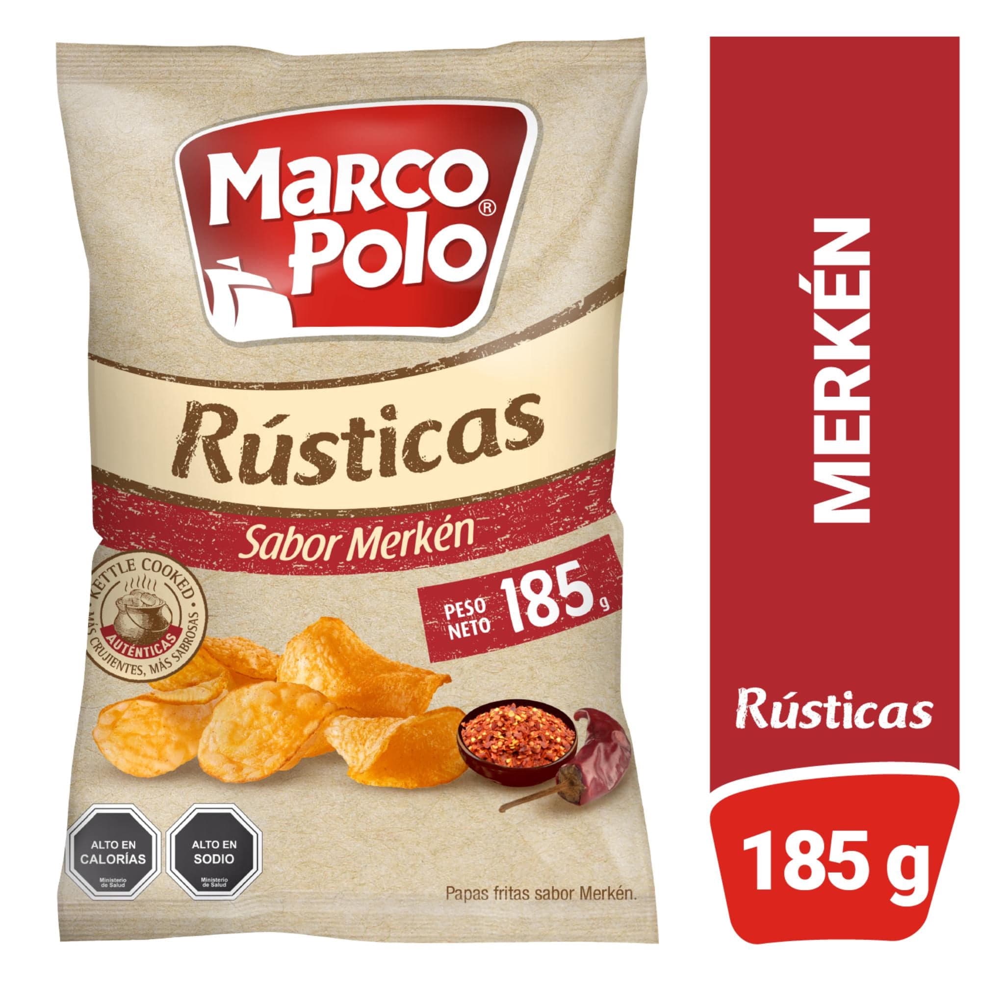 Papas Fritas Rusticas Merken, 185 g