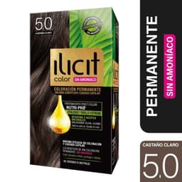 Coloracion Ilicit Permanente Sin Amoniaco 5.0 Castano Claro