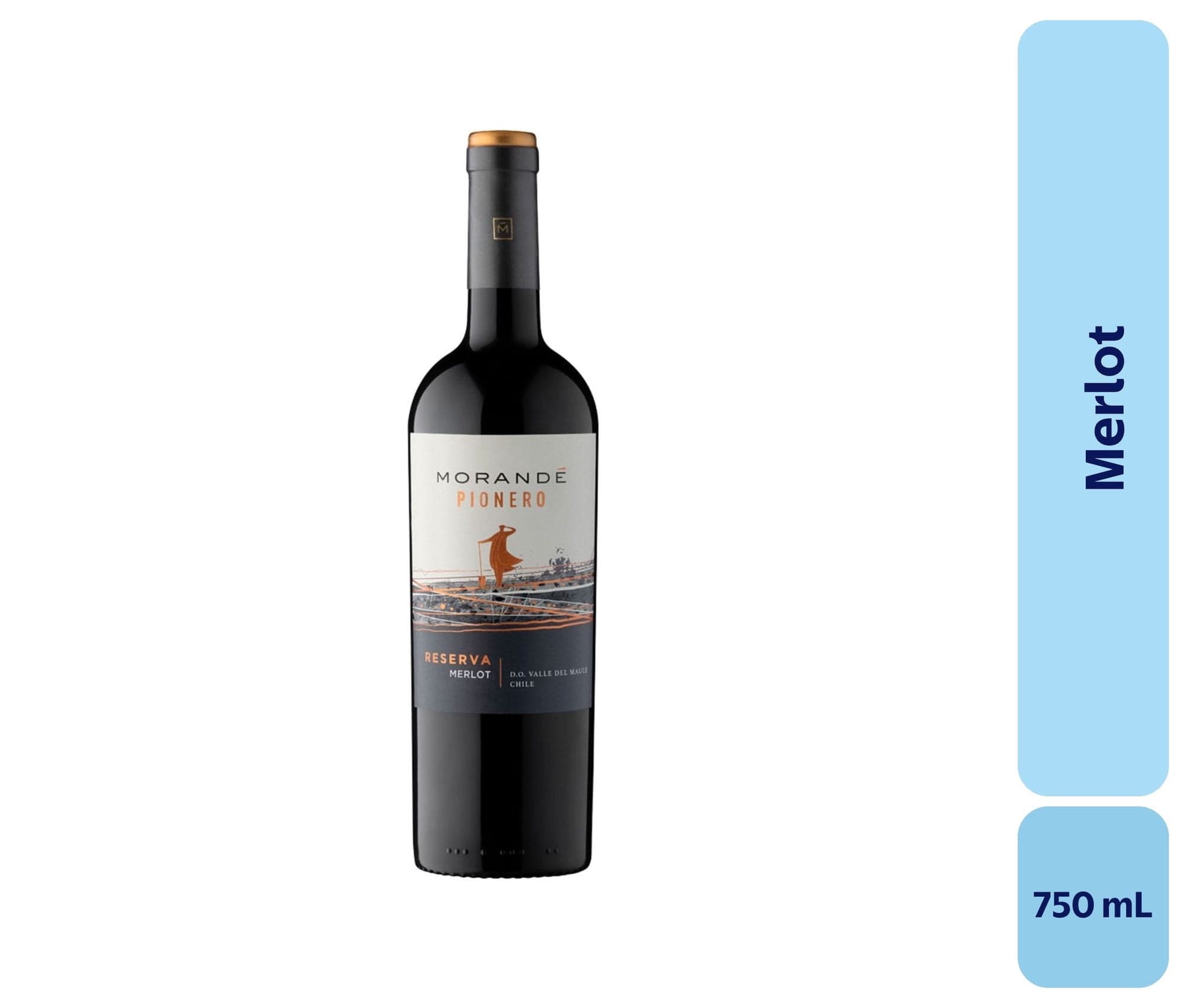 Vino Merlot Botella, 750 mL