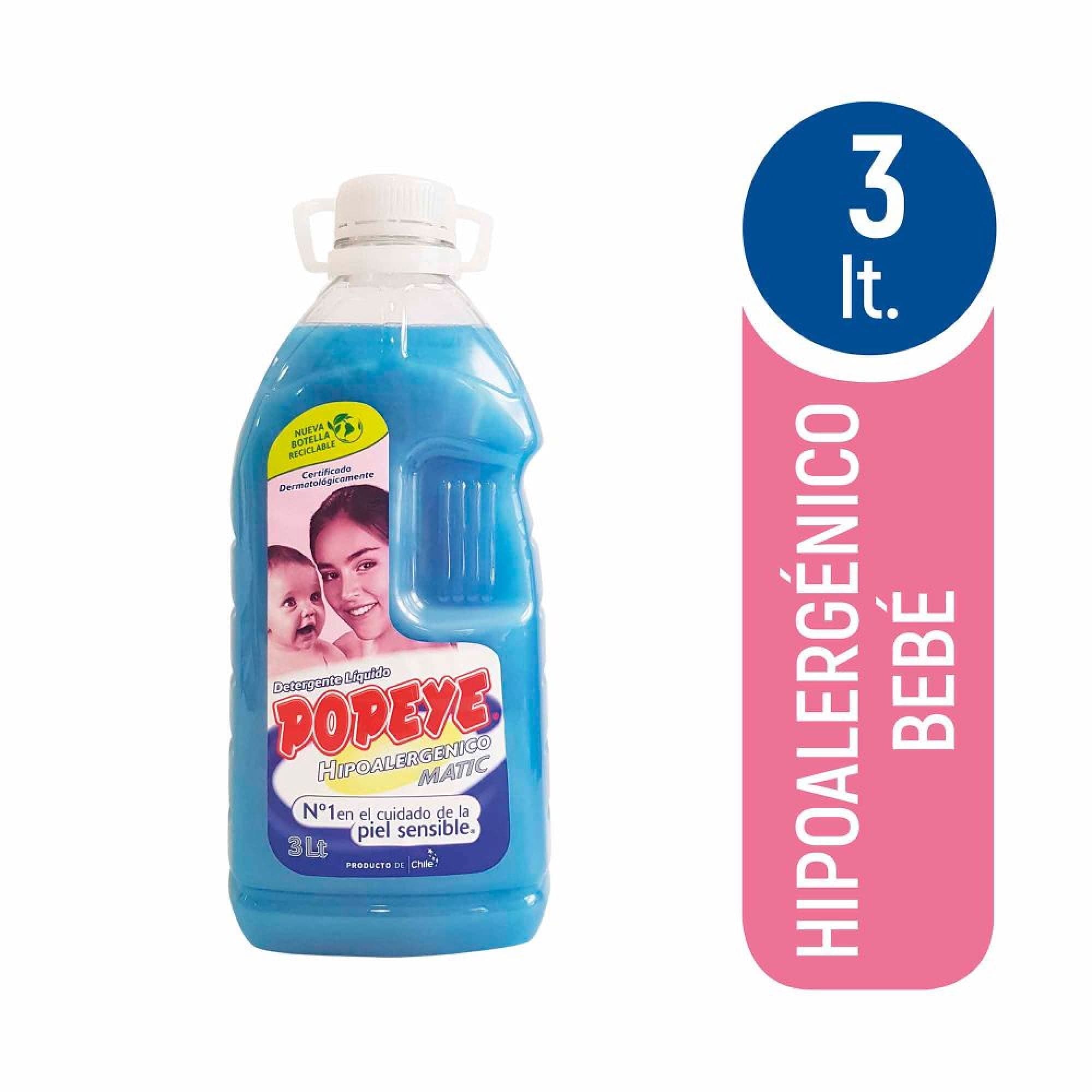 Detergente Liquido Hipoalergenico Bebe Botella, 3 l