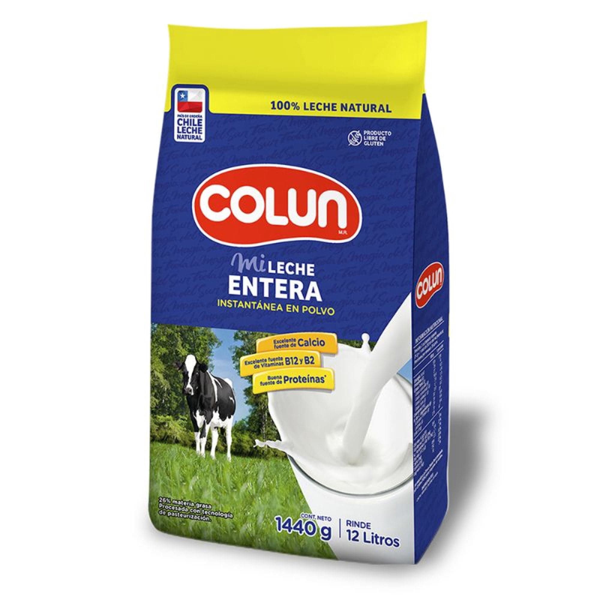 Leche en Polvo Entera Bolsa, 1440 g