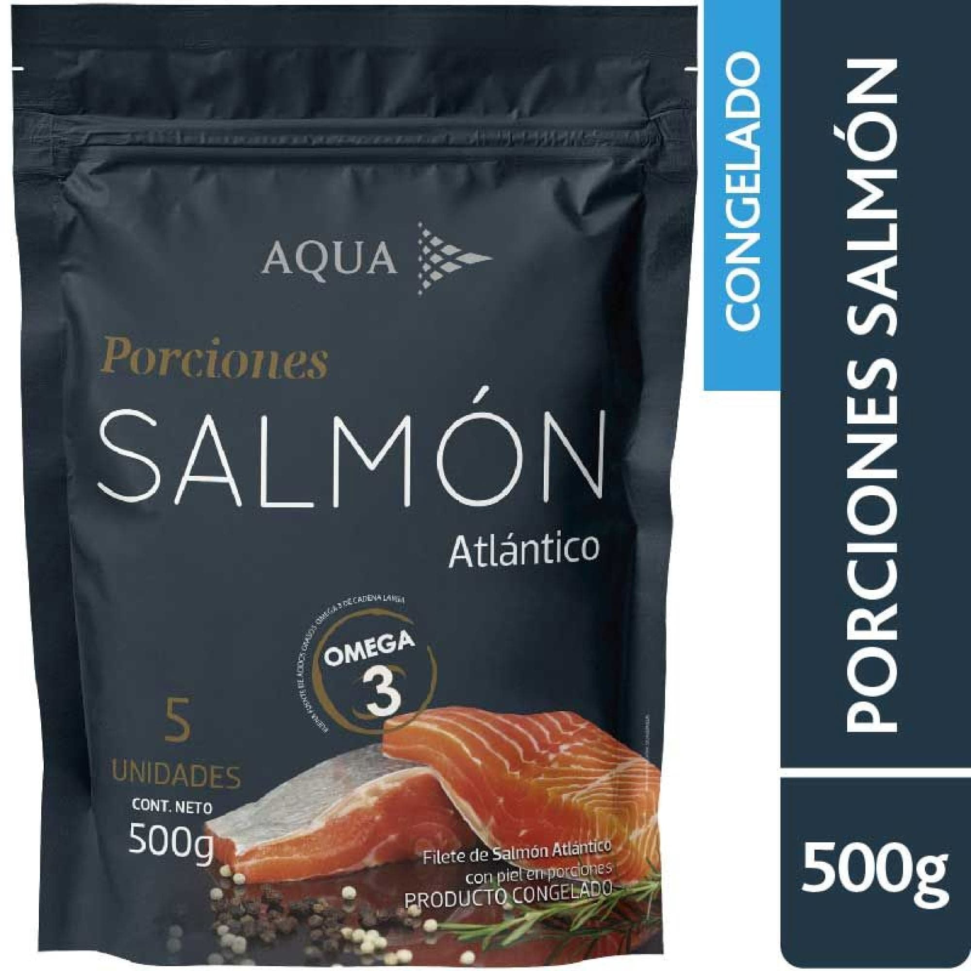 Salmon Atlantico en Trozos, 500 gr