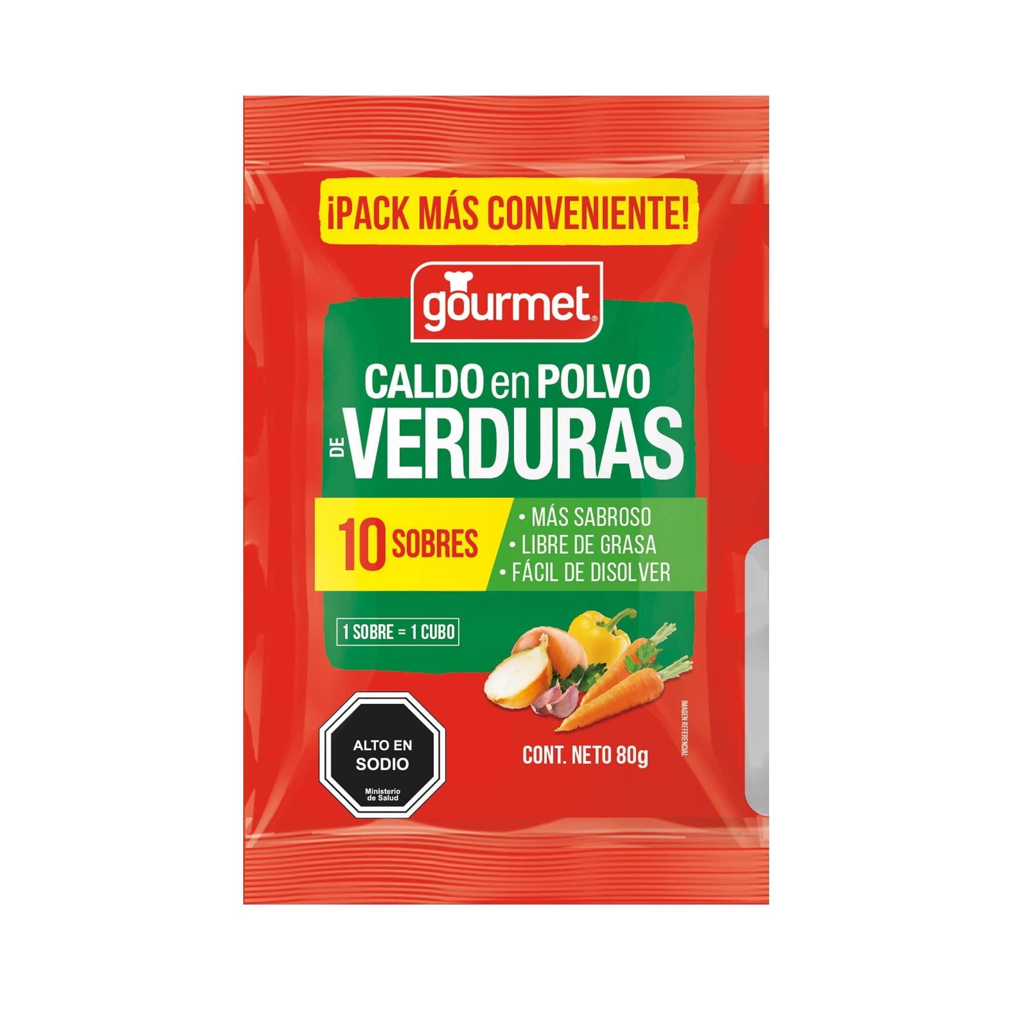 Caldo en polvo de Verduras, 80 g