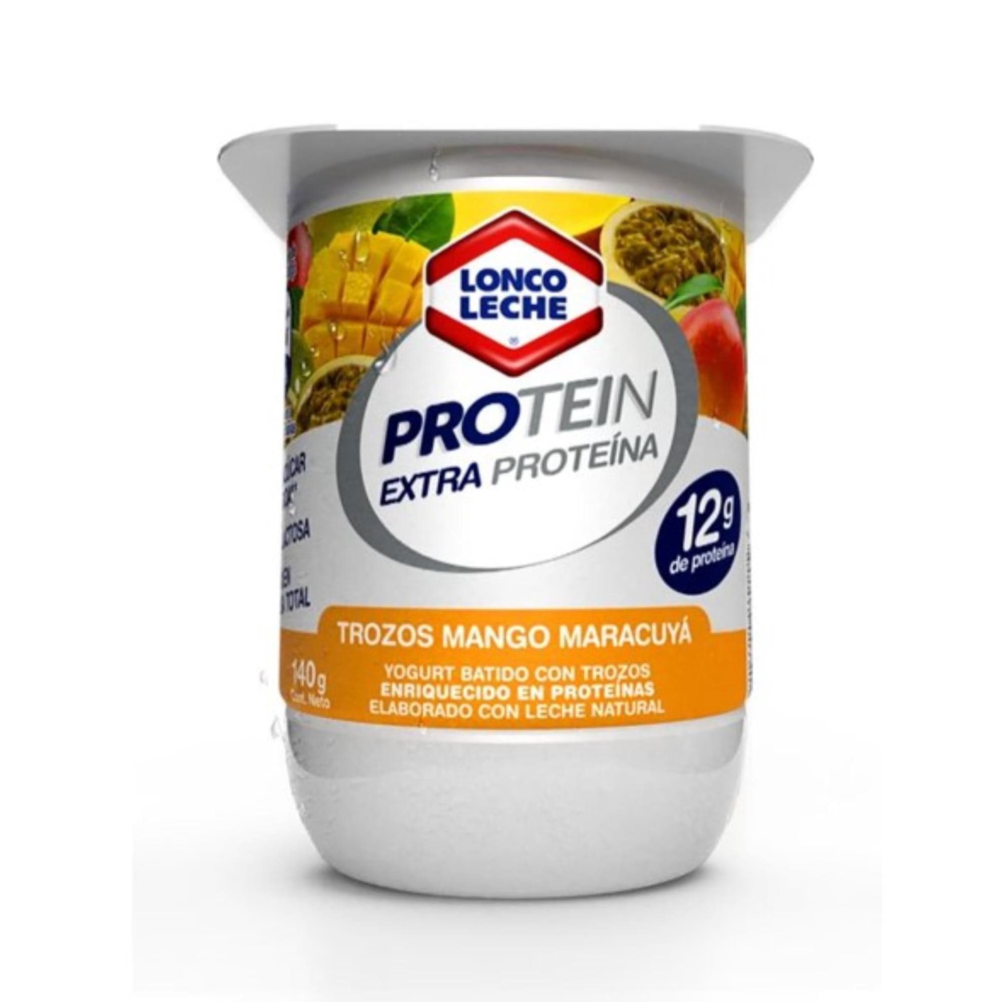 Yoghurt Protein con trozos Sabor Mango Maracuya Pote, 140 g