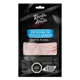 Pechuga Pollo Asada Corte Pluma, 125 g
