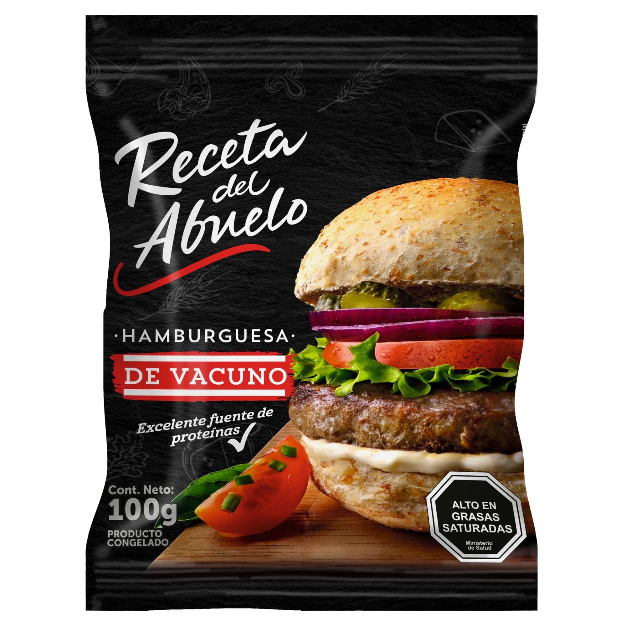 Hamburguesa de Vacuno, 100 g