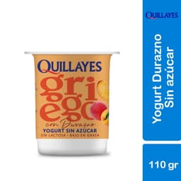 Yoghurt Griego Light Sabor Durazno Pote, 110 g