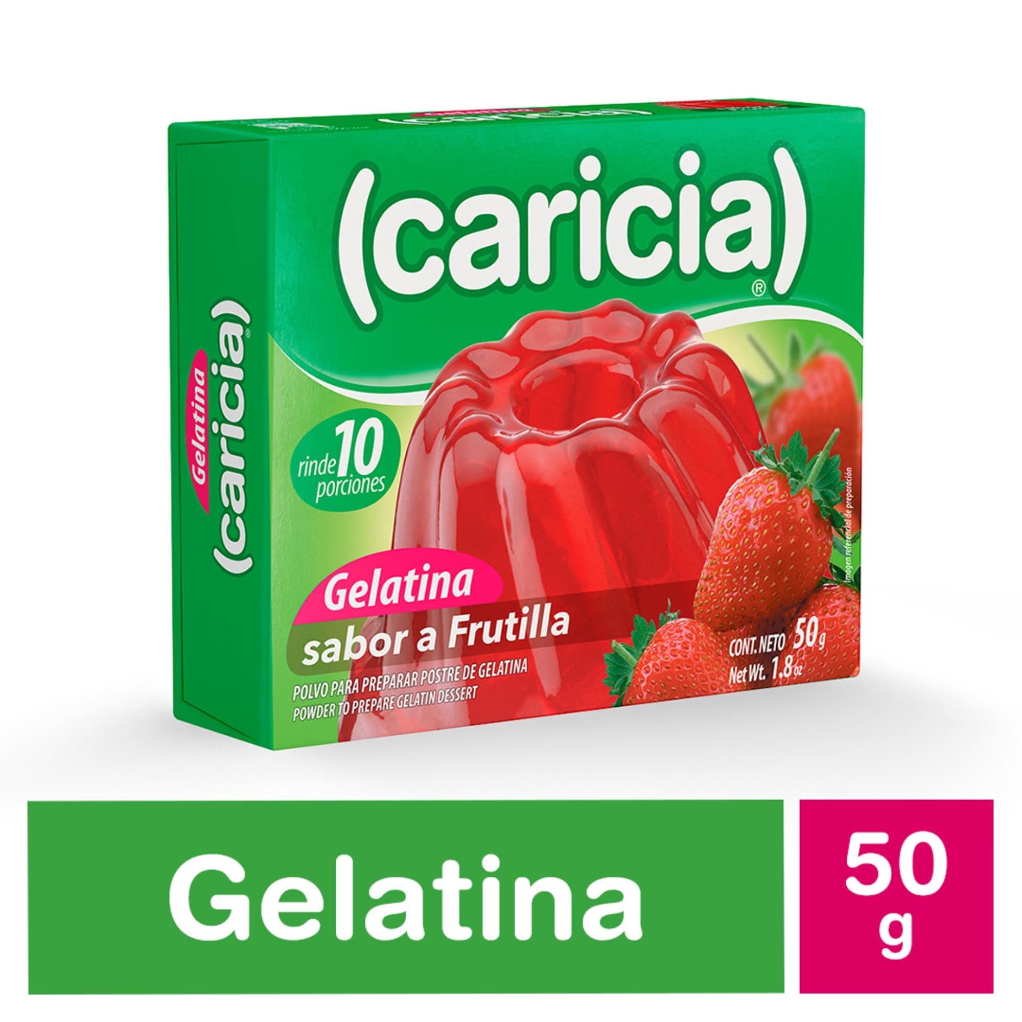 Gelatina Frutilla, 50 g