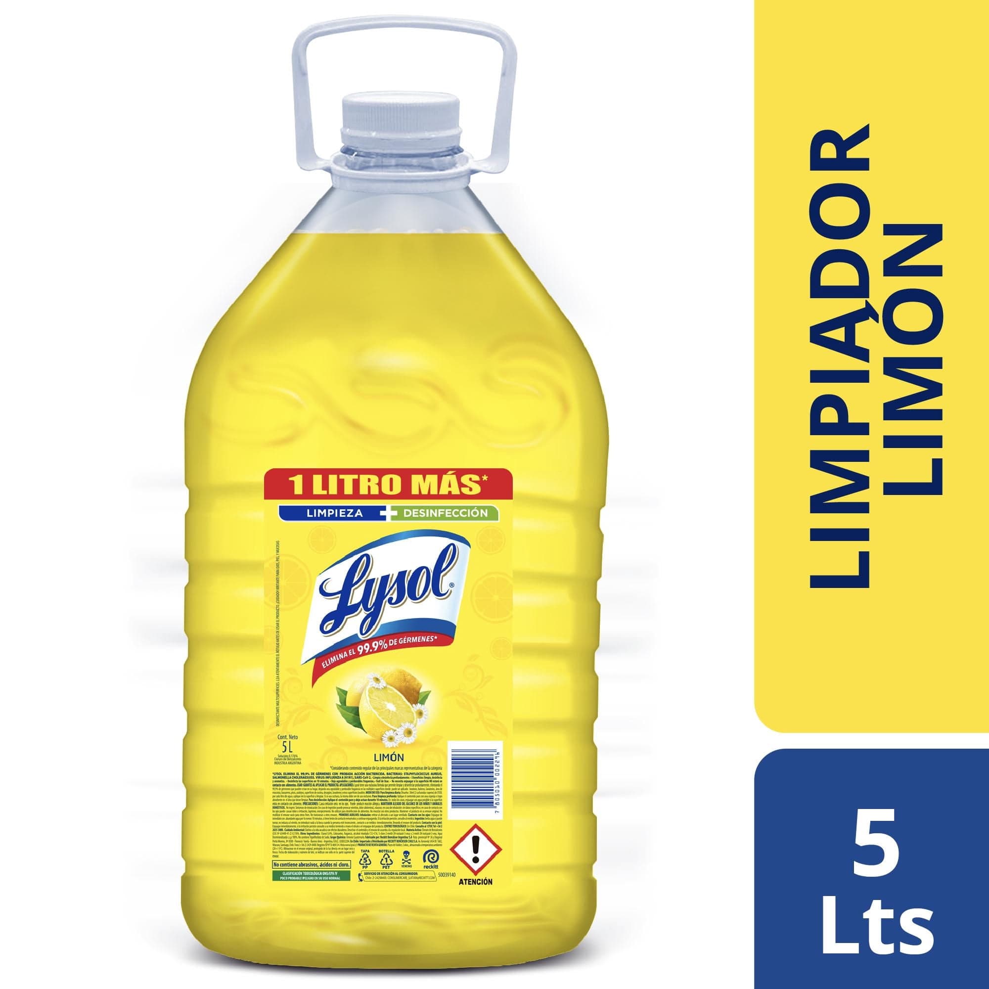 Limpiador Desinfectante Limon Bidon