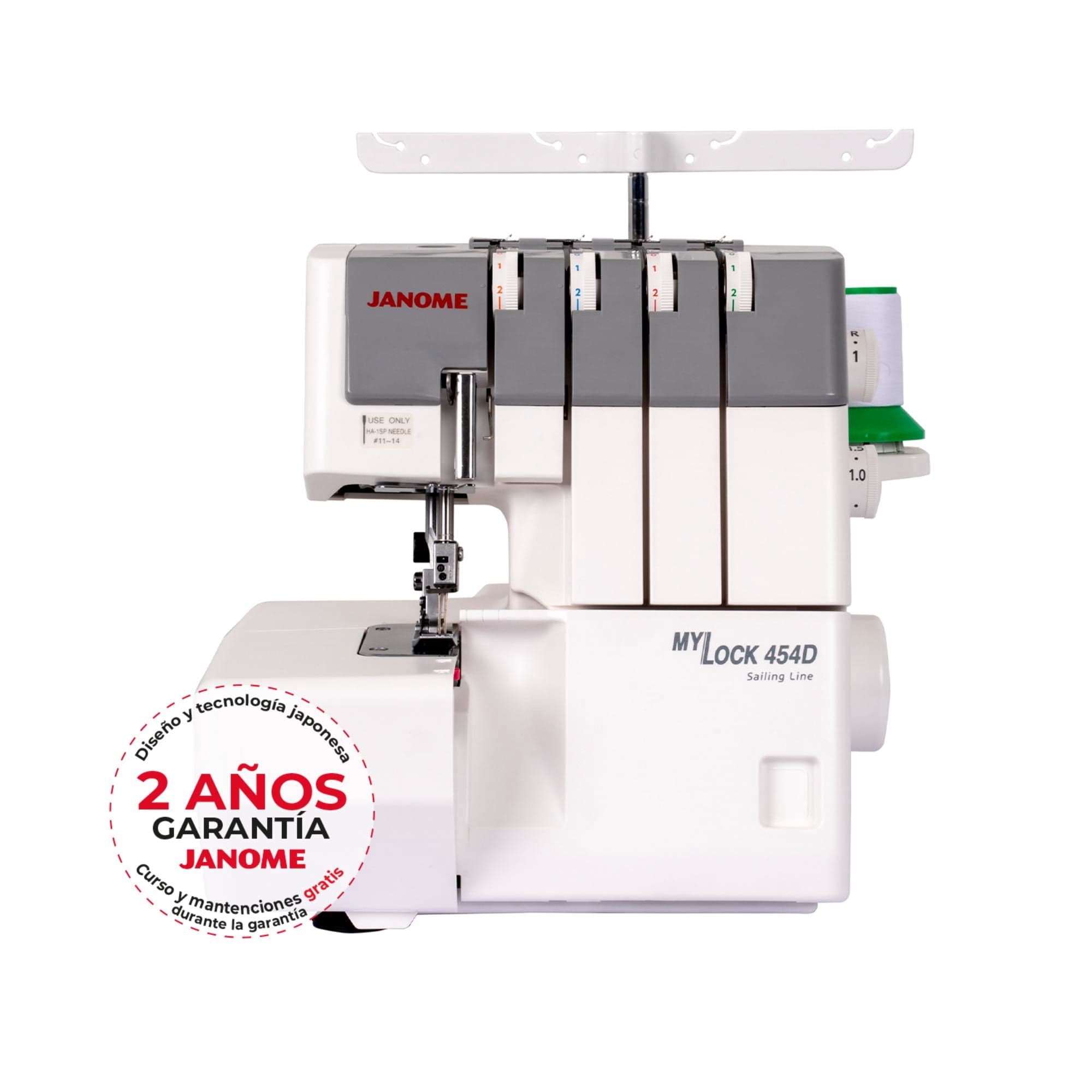 Maquina Overlock 454D Blanco