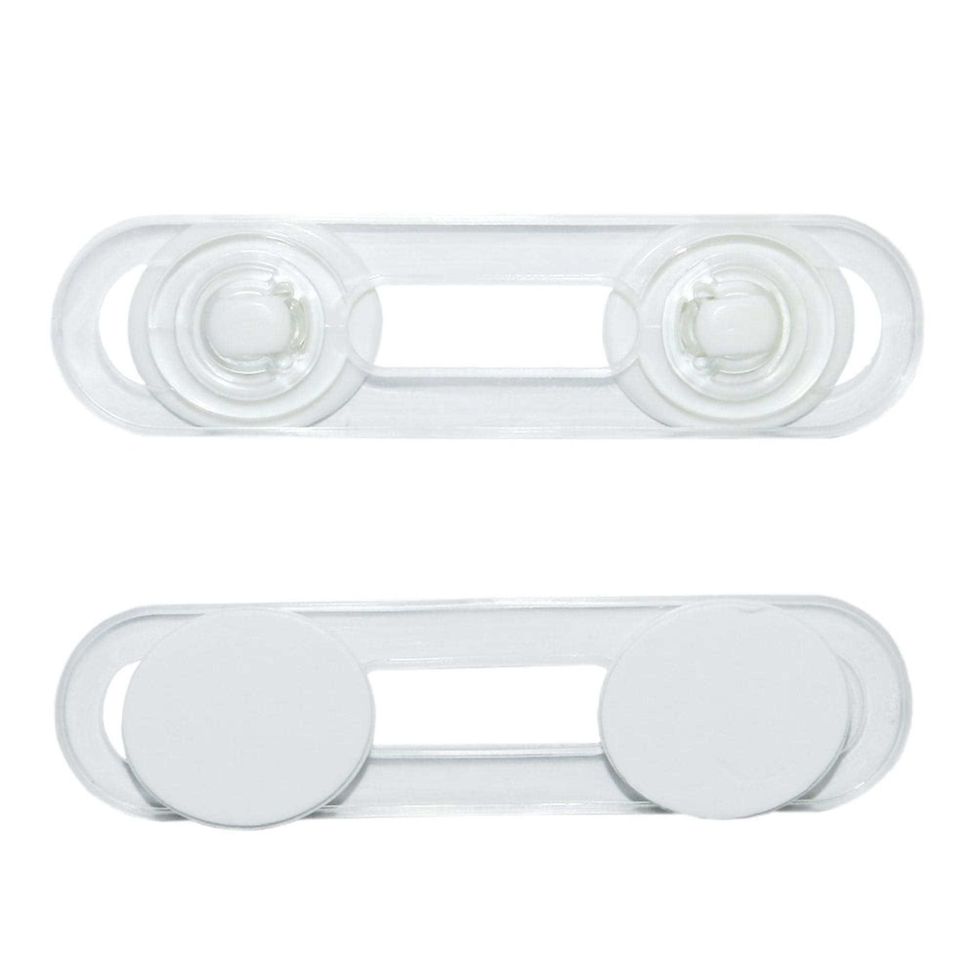 Seguros adhesivo para muebles 2 unidades Flexible 12cm Transparente