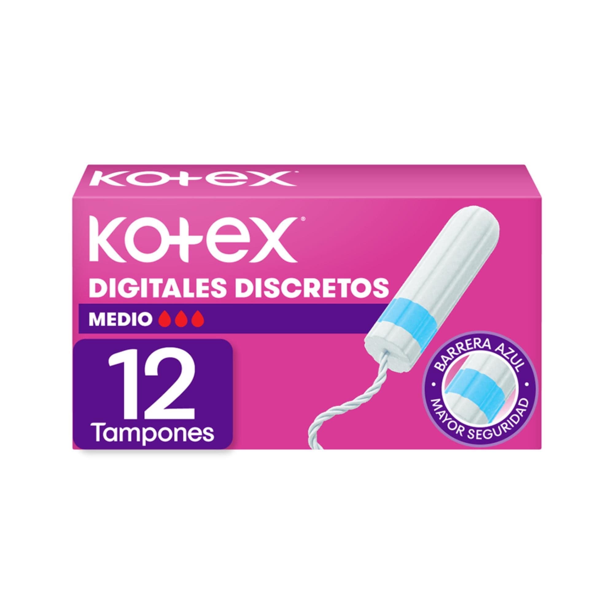 Tampon Digitales Medio, 12 Un