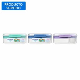 Hermetico + pote para yogurt Plastico 1.65L, color surtido 1 Pieza