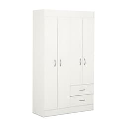 Closet 4 Puertas 2 Cajones Blanco