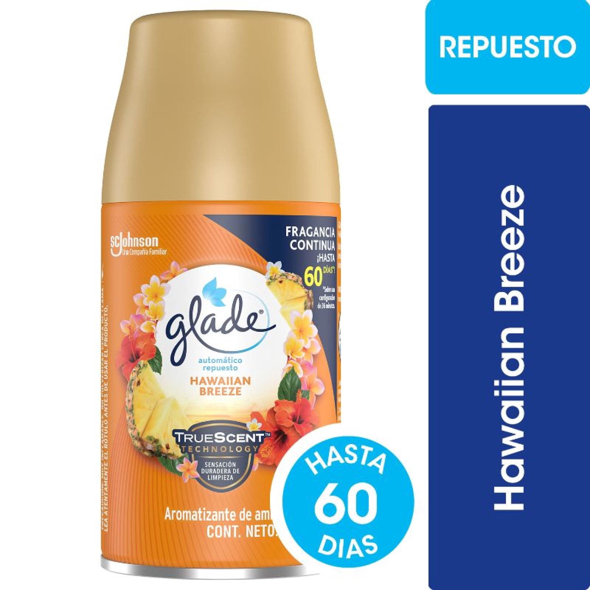 Desodorante Ambiental Aerosol Automatico Repuesto Hawaiian Breeze Lata