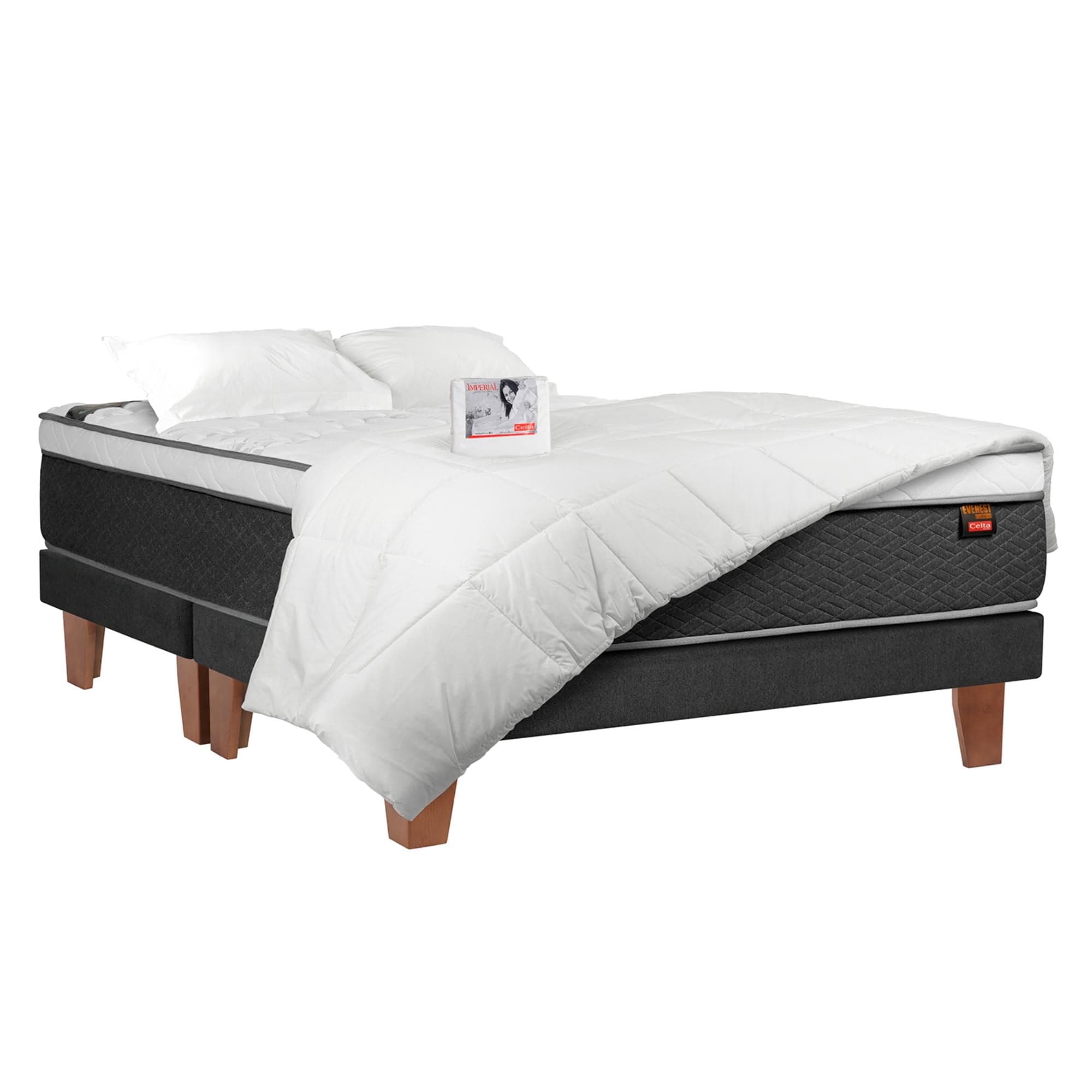Cama Europea Everest King Base Dividida