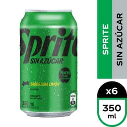 Bebida Lima Limon Sin Azucar Lata, 6 Un