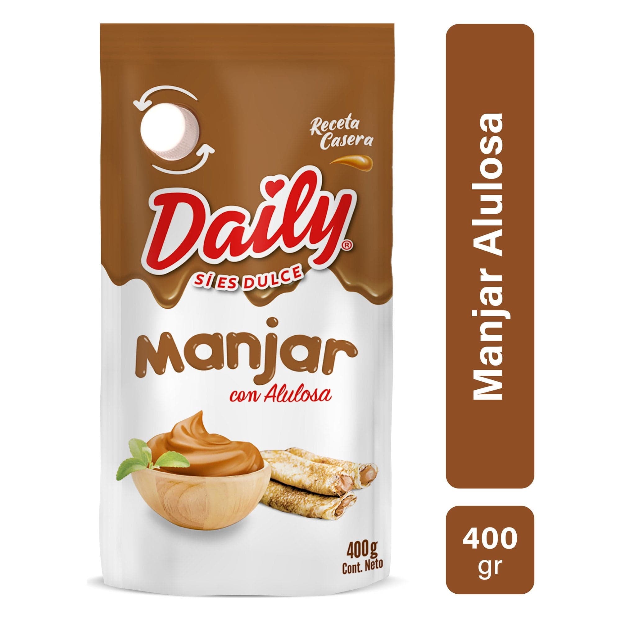Manjar con Alulosa Receta Casera, 400 g