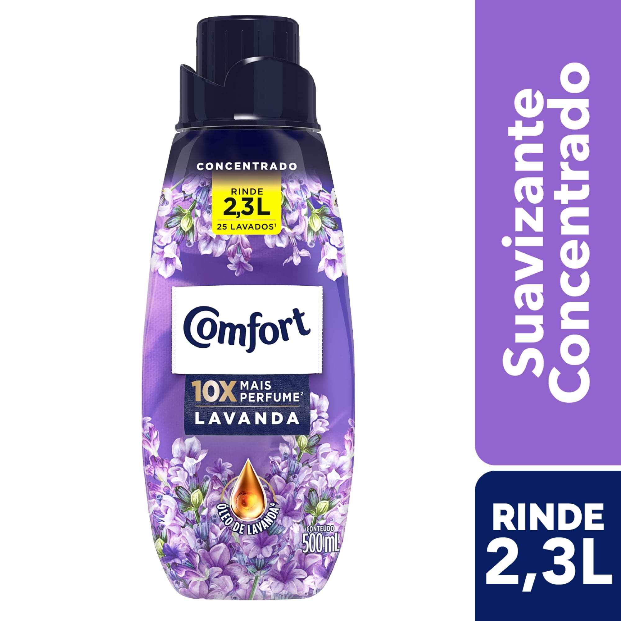 Suavizante Liquido Concentrado Lavanda Botella, 500 ml