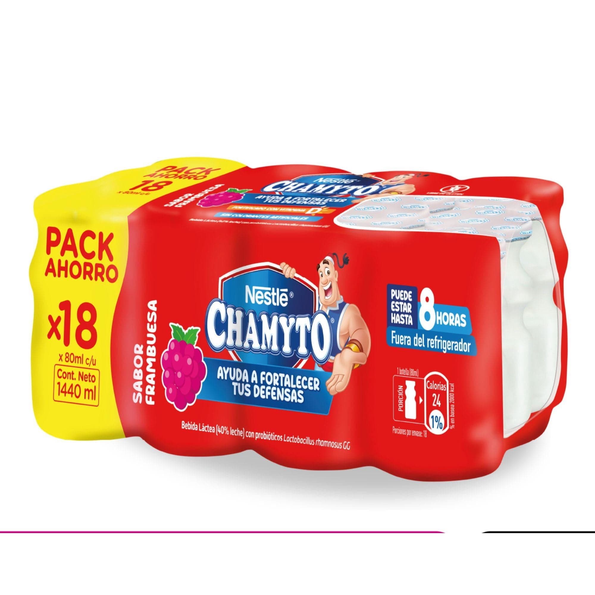 Yoghurt Probiotico Frambuesa, 18 Un