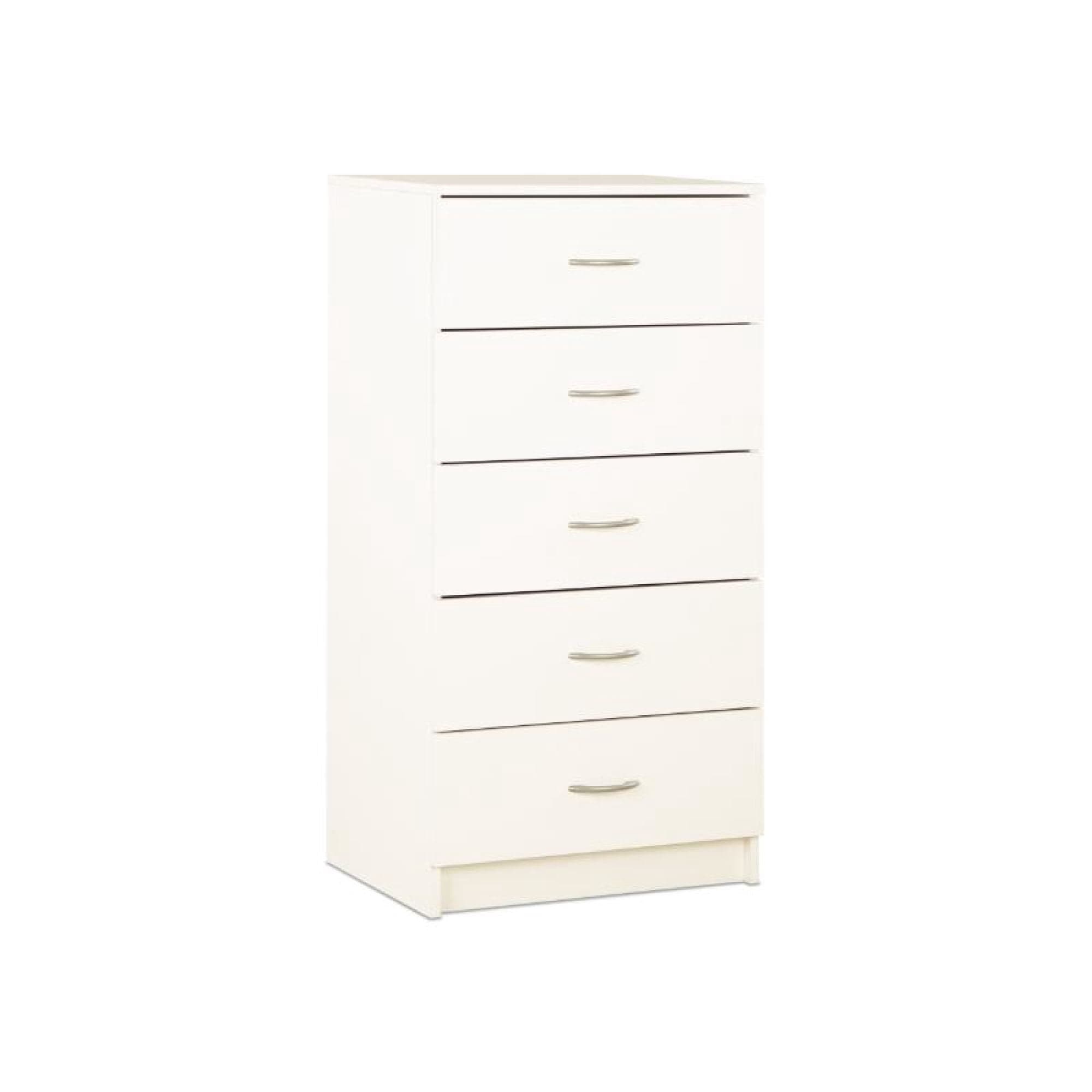 Comoda 5 Cajones Blanco