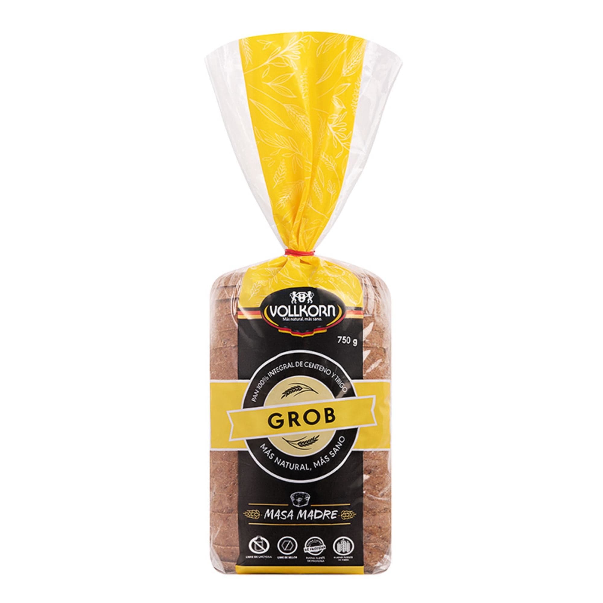 Pan De Molde Centeno Grob, 750 g