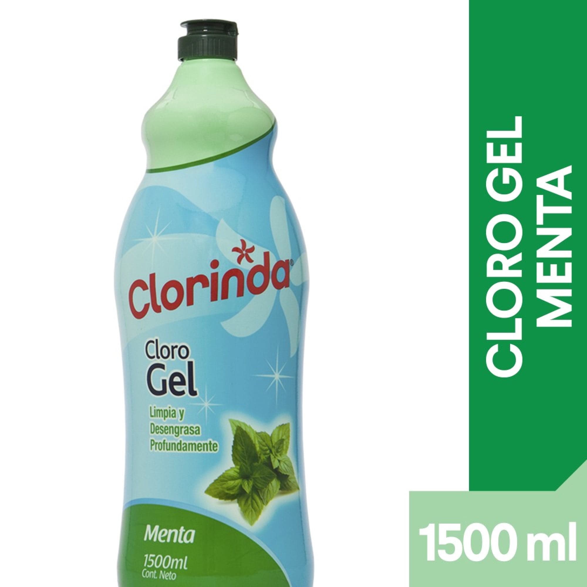 Cloro Gel Menta Botella, 1500 ml