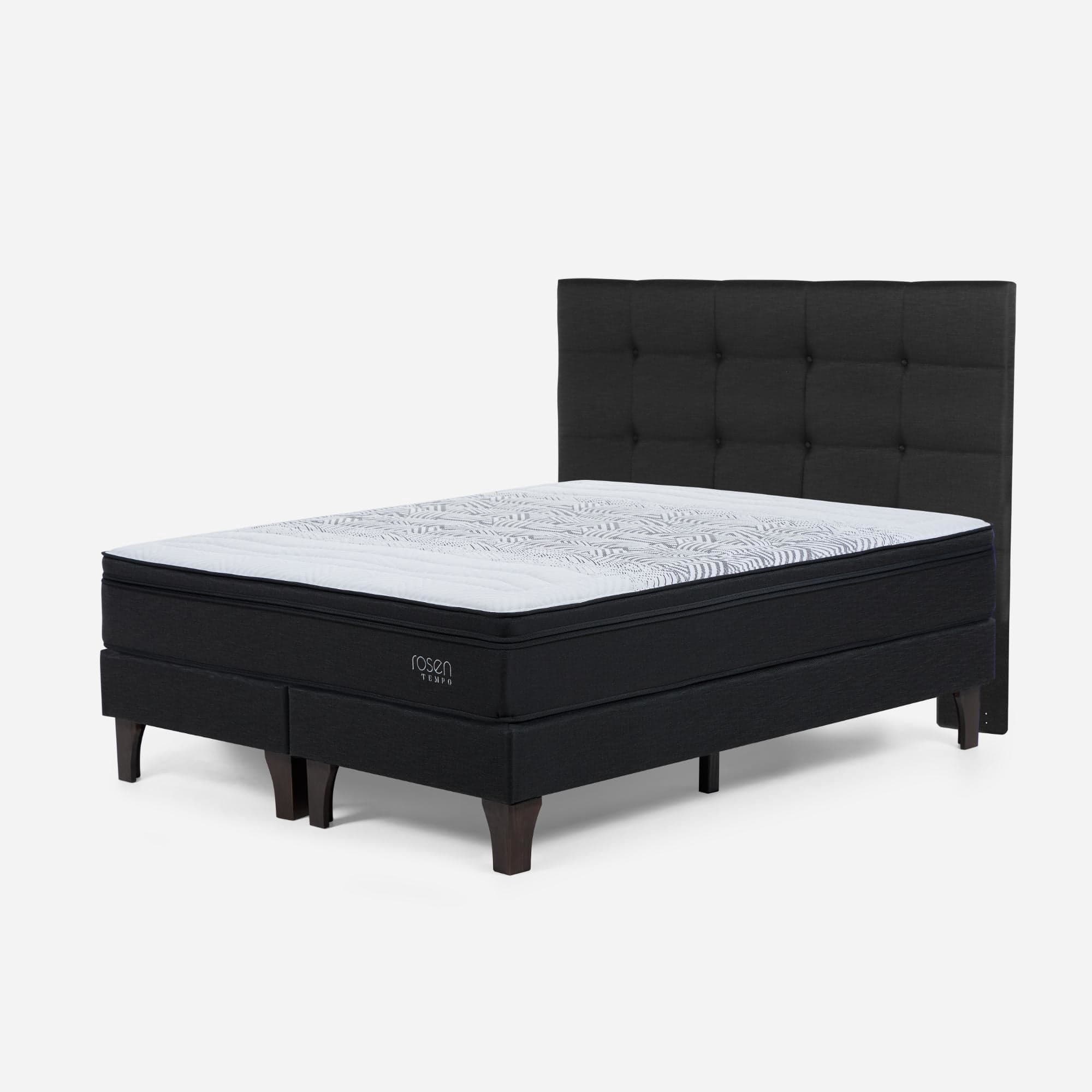 Cama Europea Tempo Respaldo Issey 2 Plazas