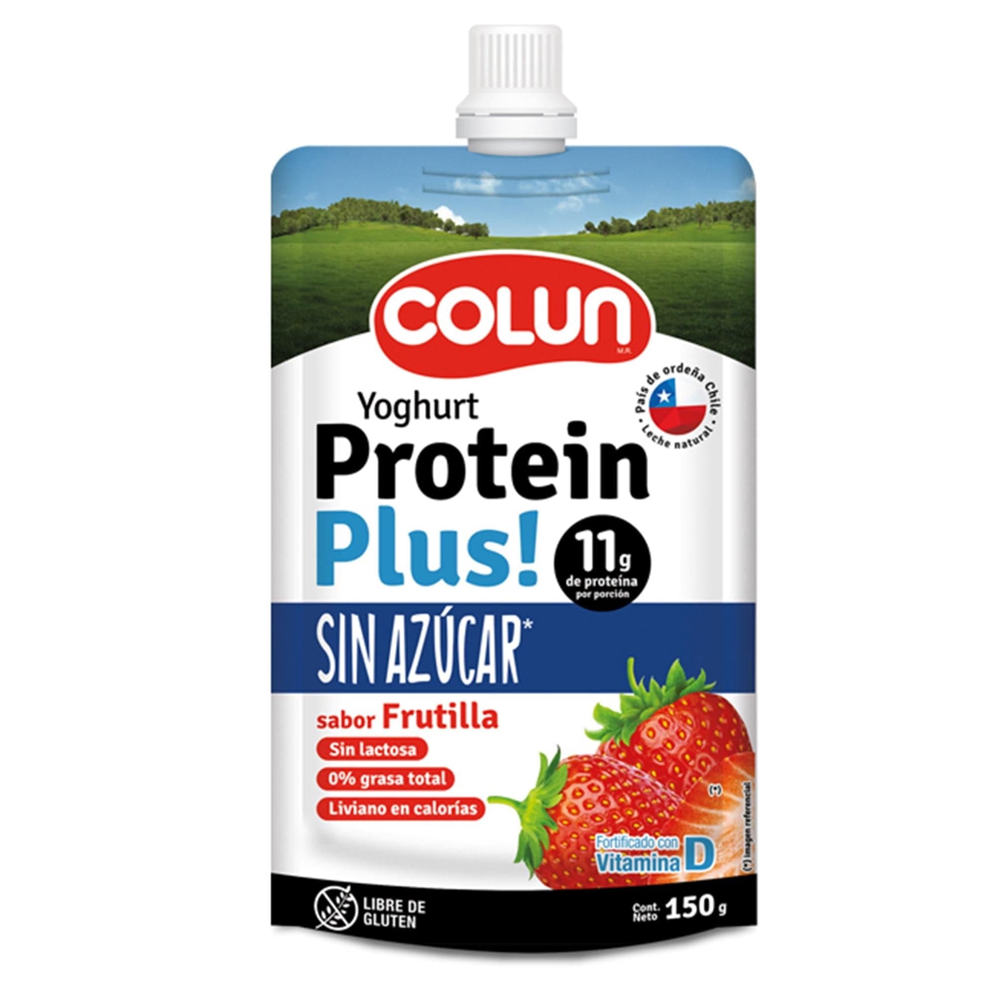 Yoghurt Protein Plus 11 Sin Azucar Frutilla, 150 g