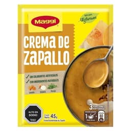 Crema de Zapallo (3 Porciones) Sobre, 45 g