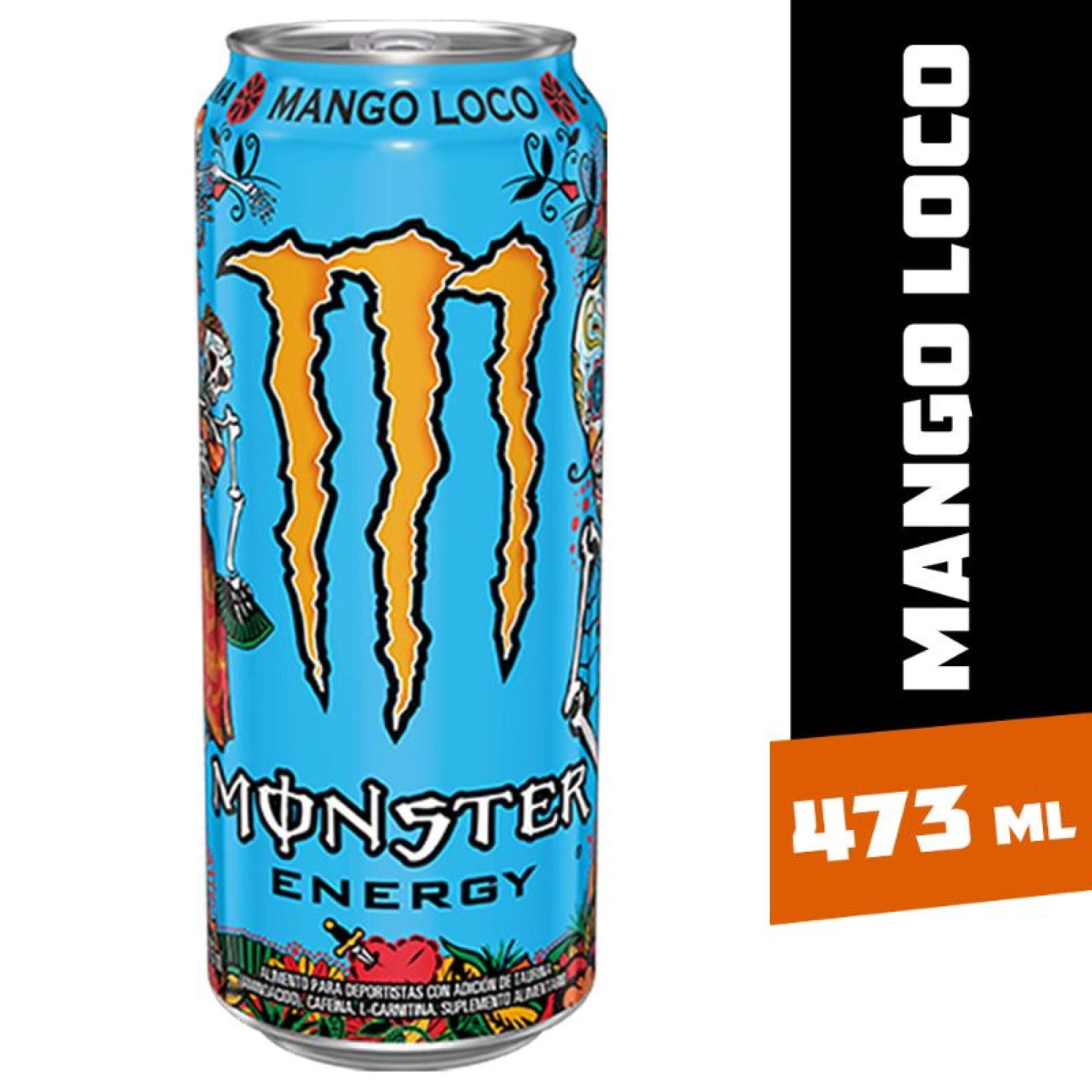Bebida Energetica Mango Loco Lata, 473 ml