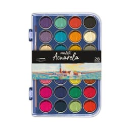 Acuarelas, Set 28 Colores