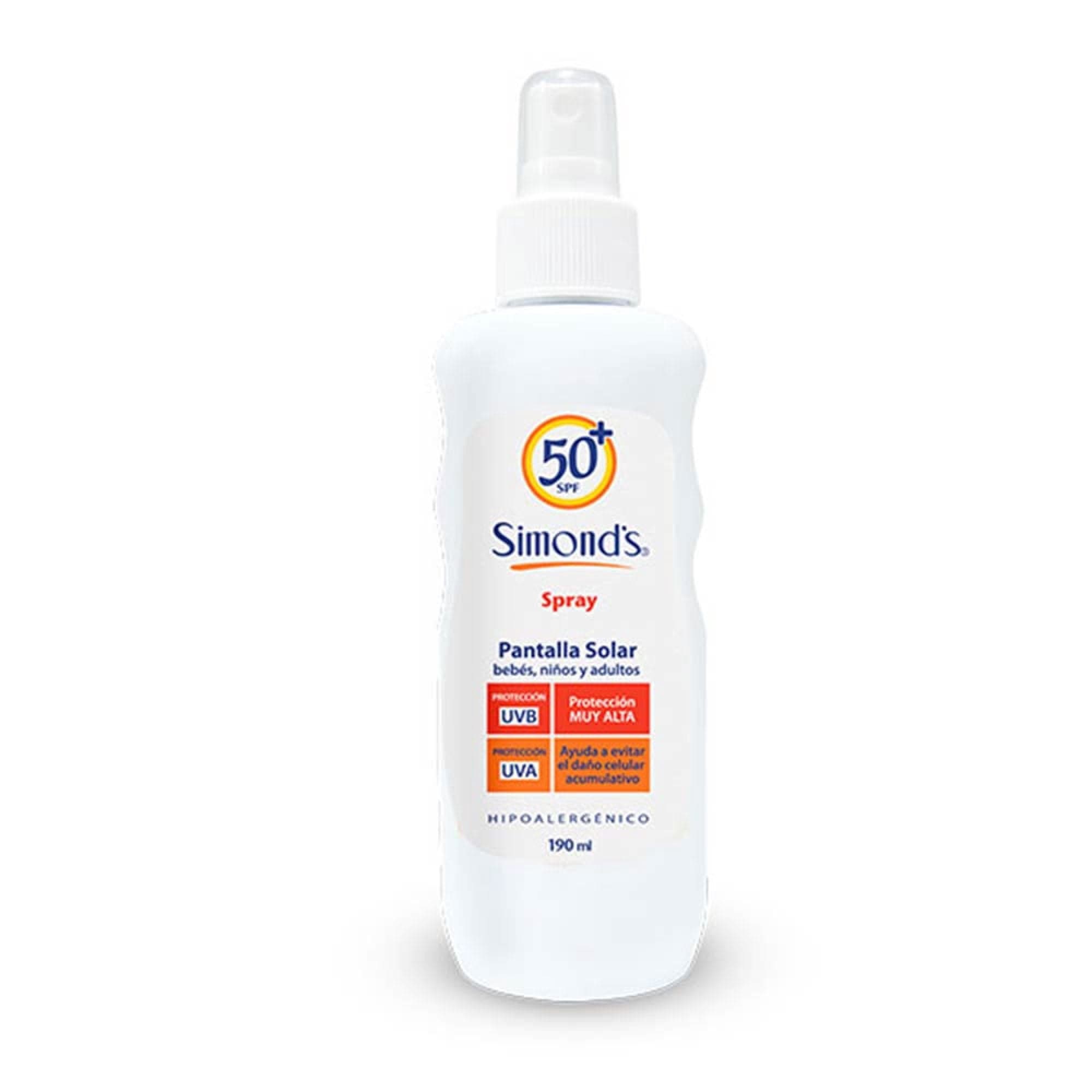 Protector solar Simonds spray fps50, 190 ml