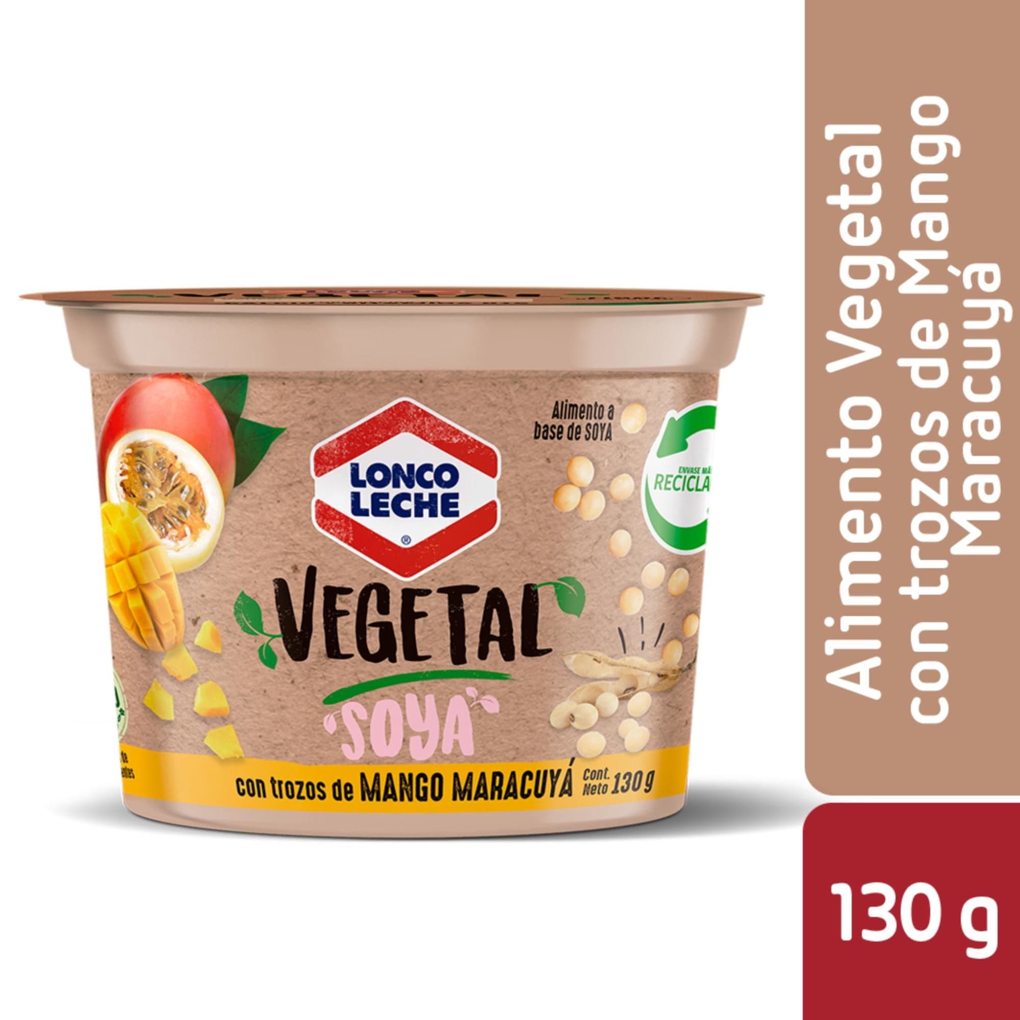 Bebidas de Soya Mango Maracuya, 130 g