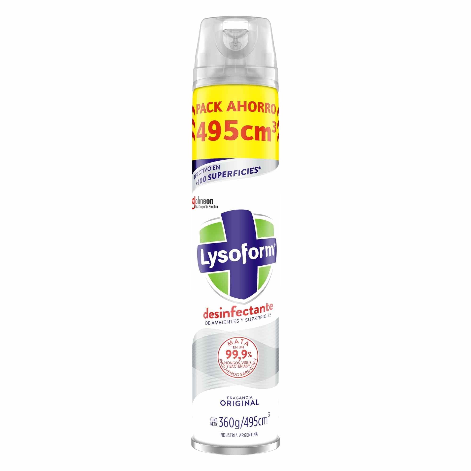 Desinfectante de ambientes Aerosol Original Lata, 495 ml