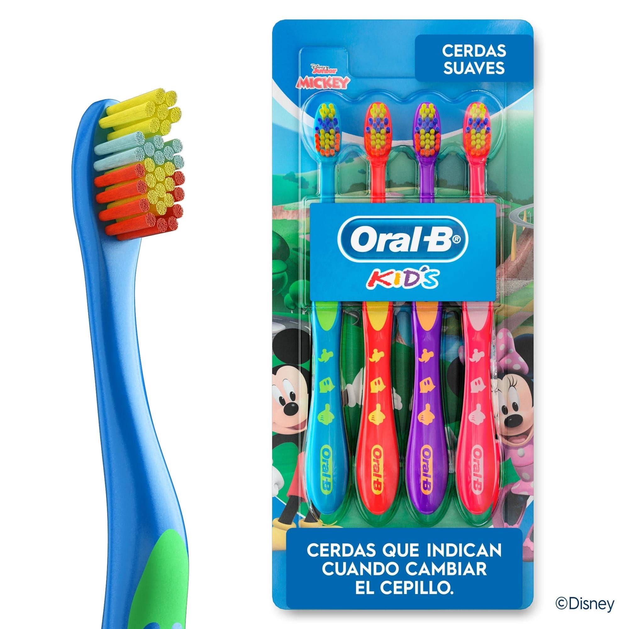 Cepillo Mickey X4, 4 Un