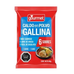 Caldo en Polvo Sabor Gallina (6 Sobres) Bolsa, 48 g