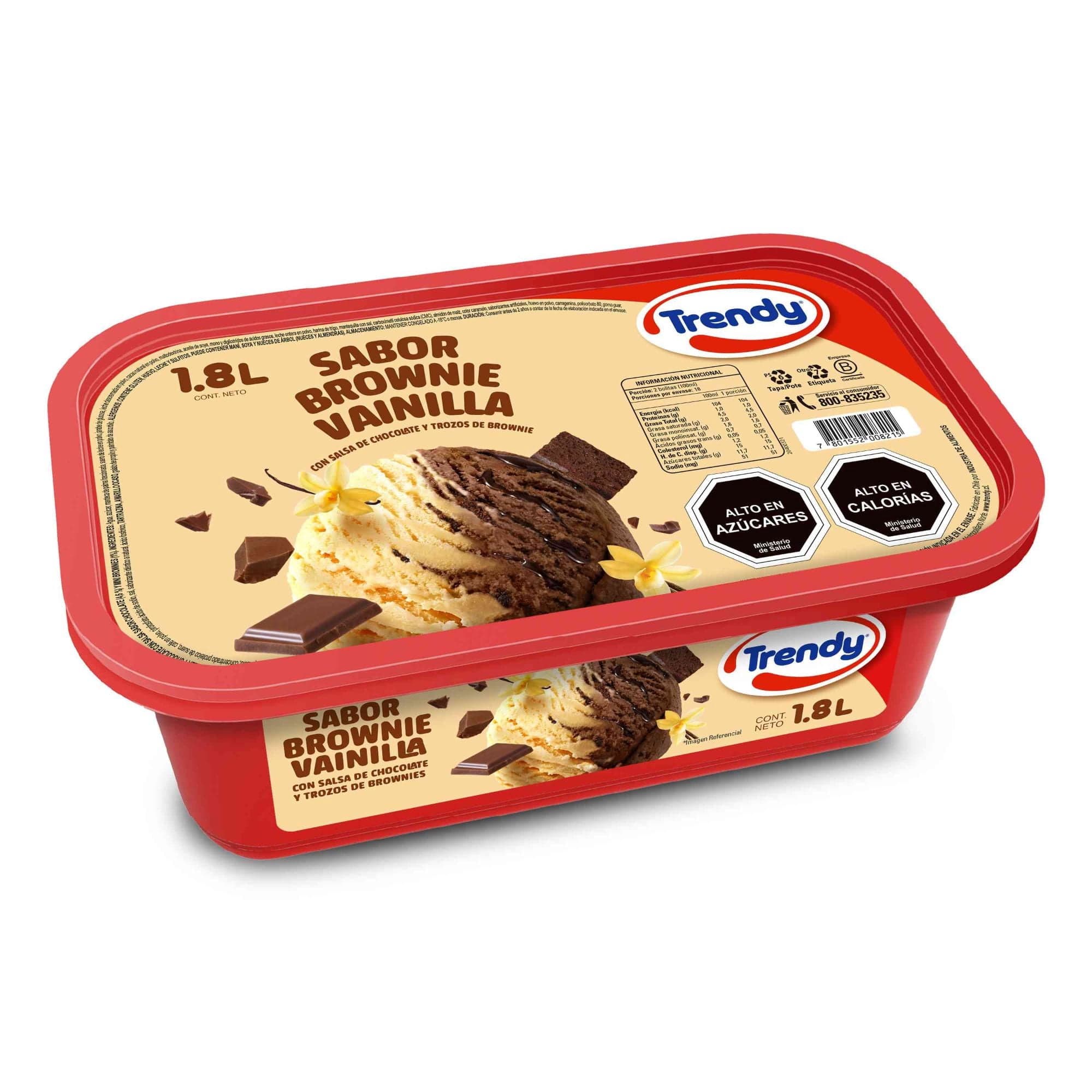 Cassata Brownie Vainilla, 1.8 L