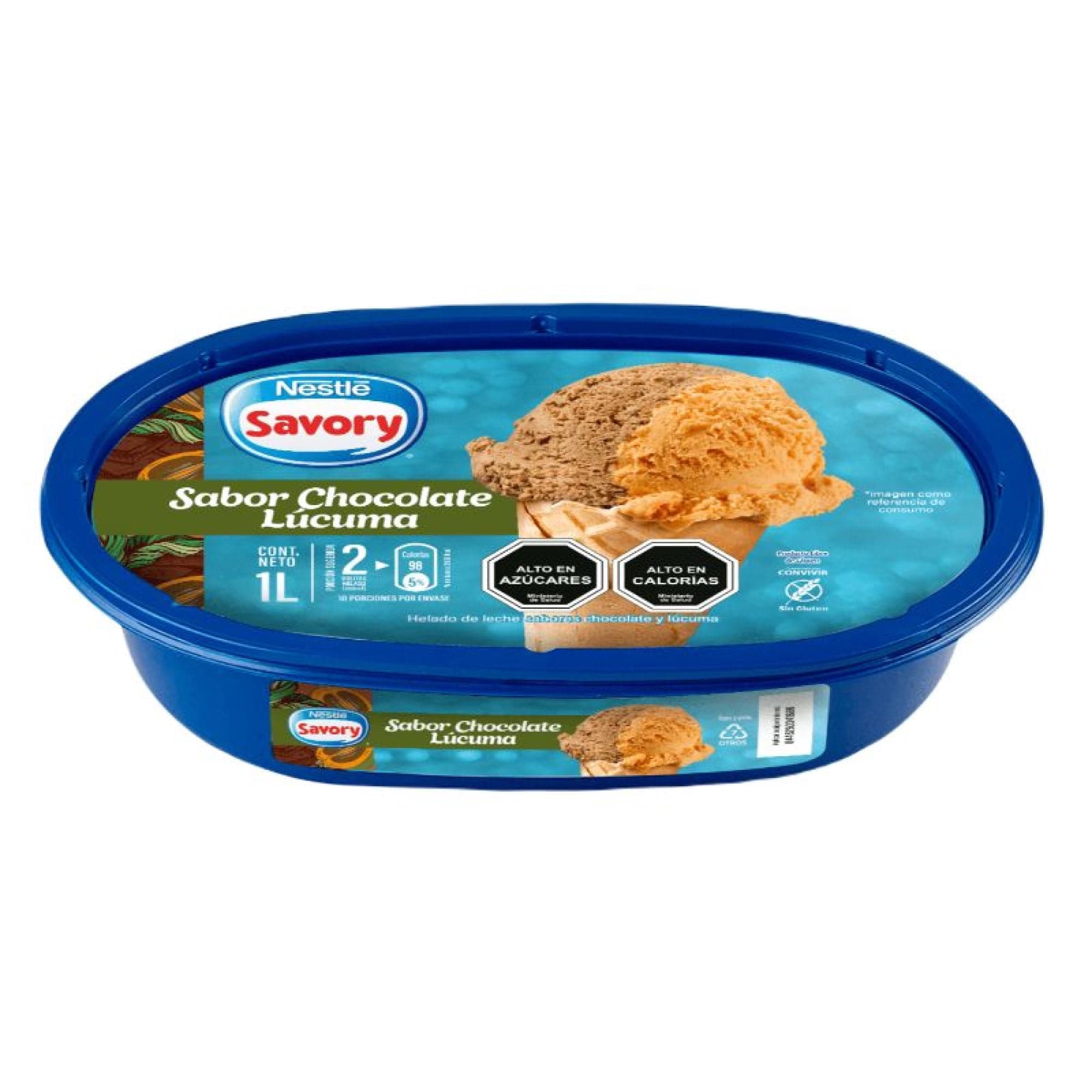 Helado Sabor Chocolate Lucuma Cassata, 1 L