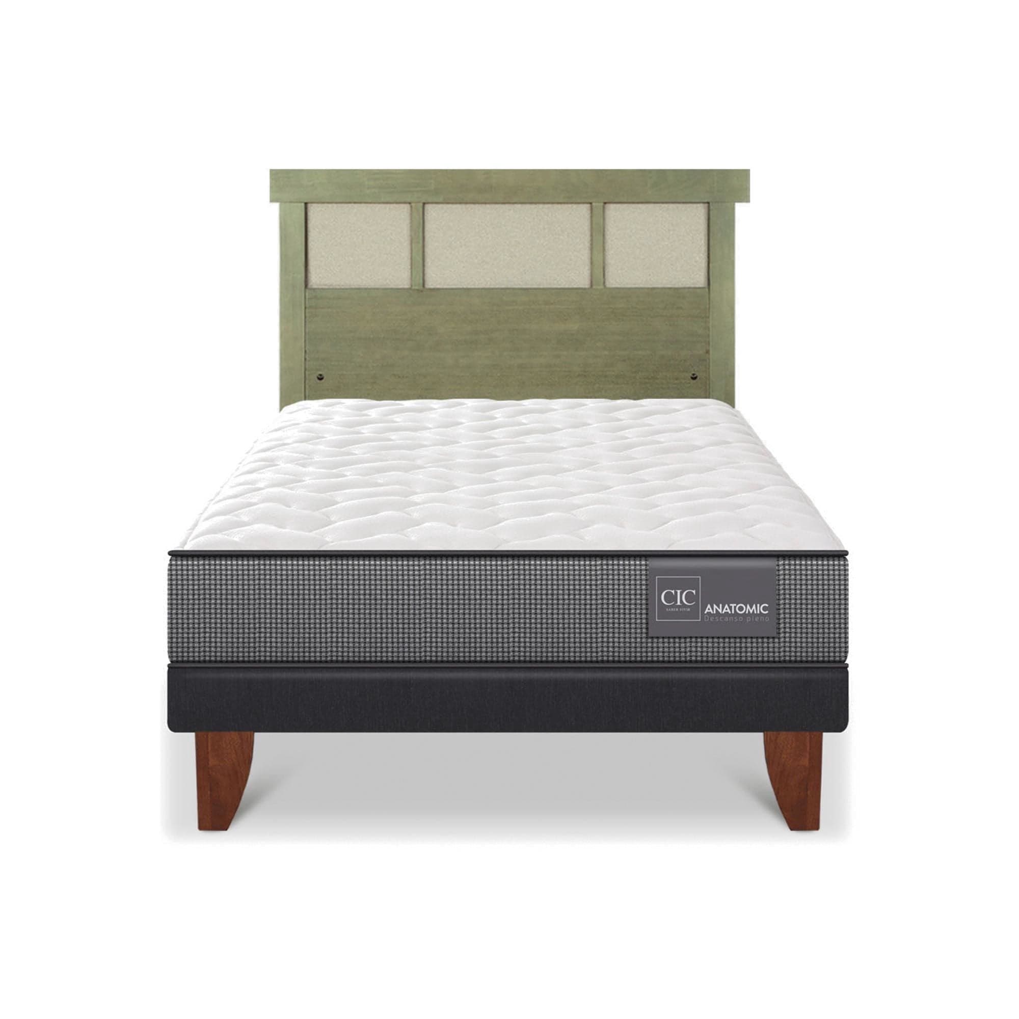 Cama Europea Anatomic 1.5 Plaza Base Normal