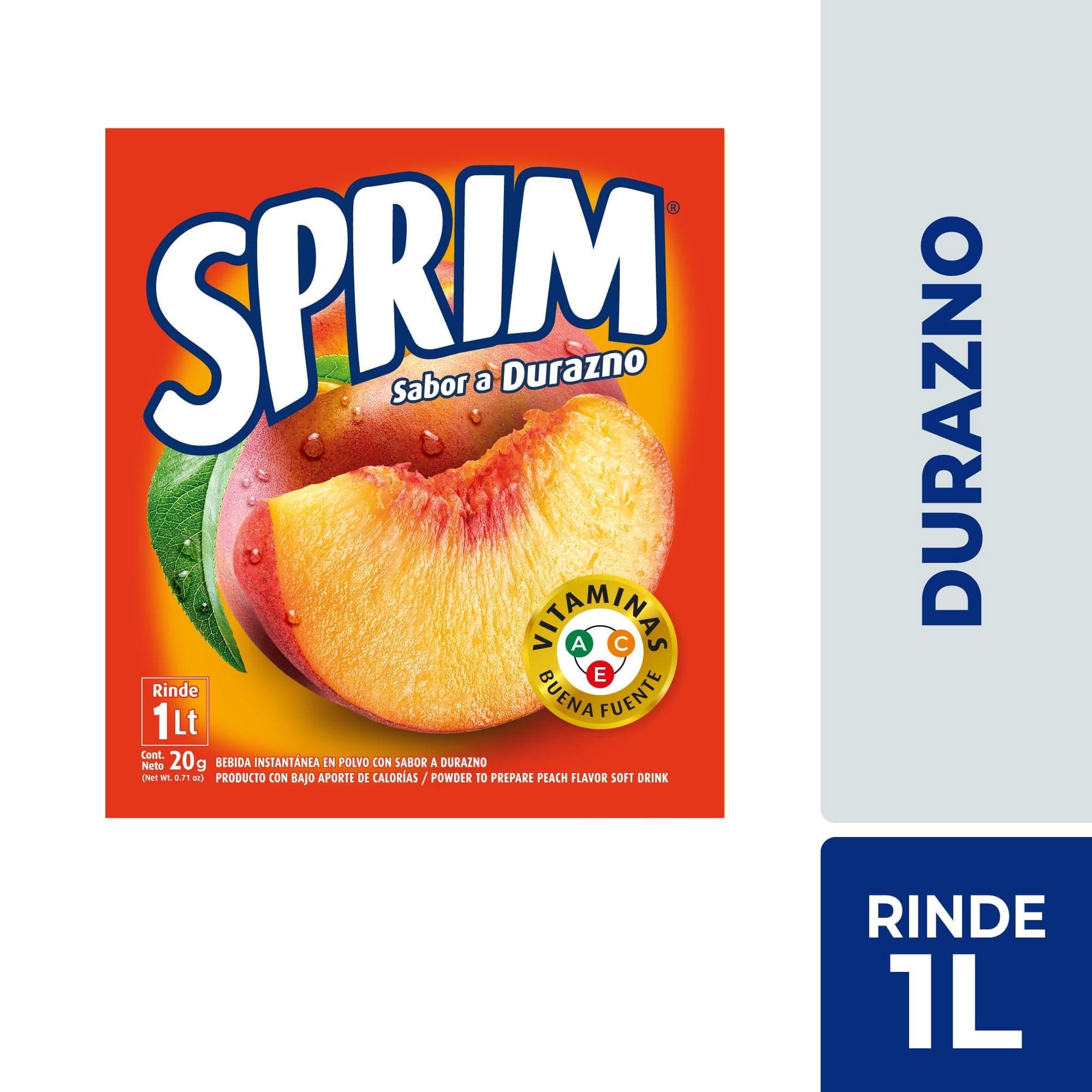 Jugo En Polvo Sabor Durazno Sobre, 20 g