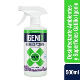 Limpiador Desinfectante con Amonio Cuaternario Liquido Botella Gatillo, 500 ml