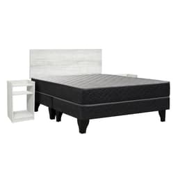 Cama Europea Apolo Black 2 Plaza Base Dividida