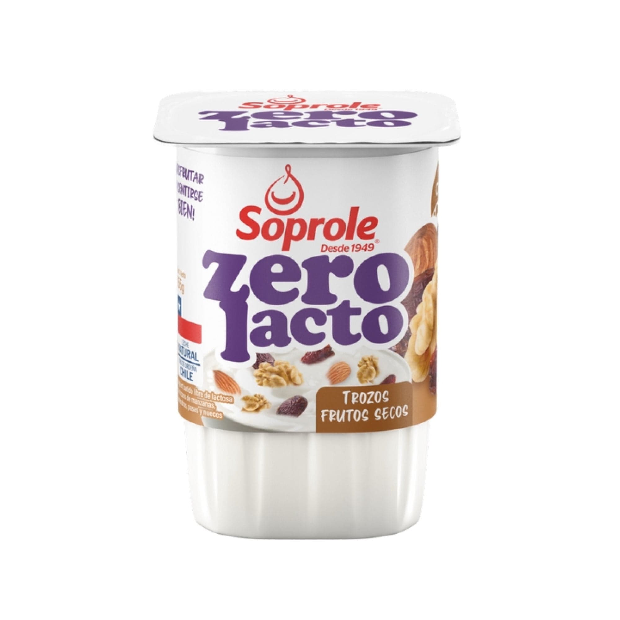 Yoghurt Sin lactosa Trozos Frutos Secos, 155 g