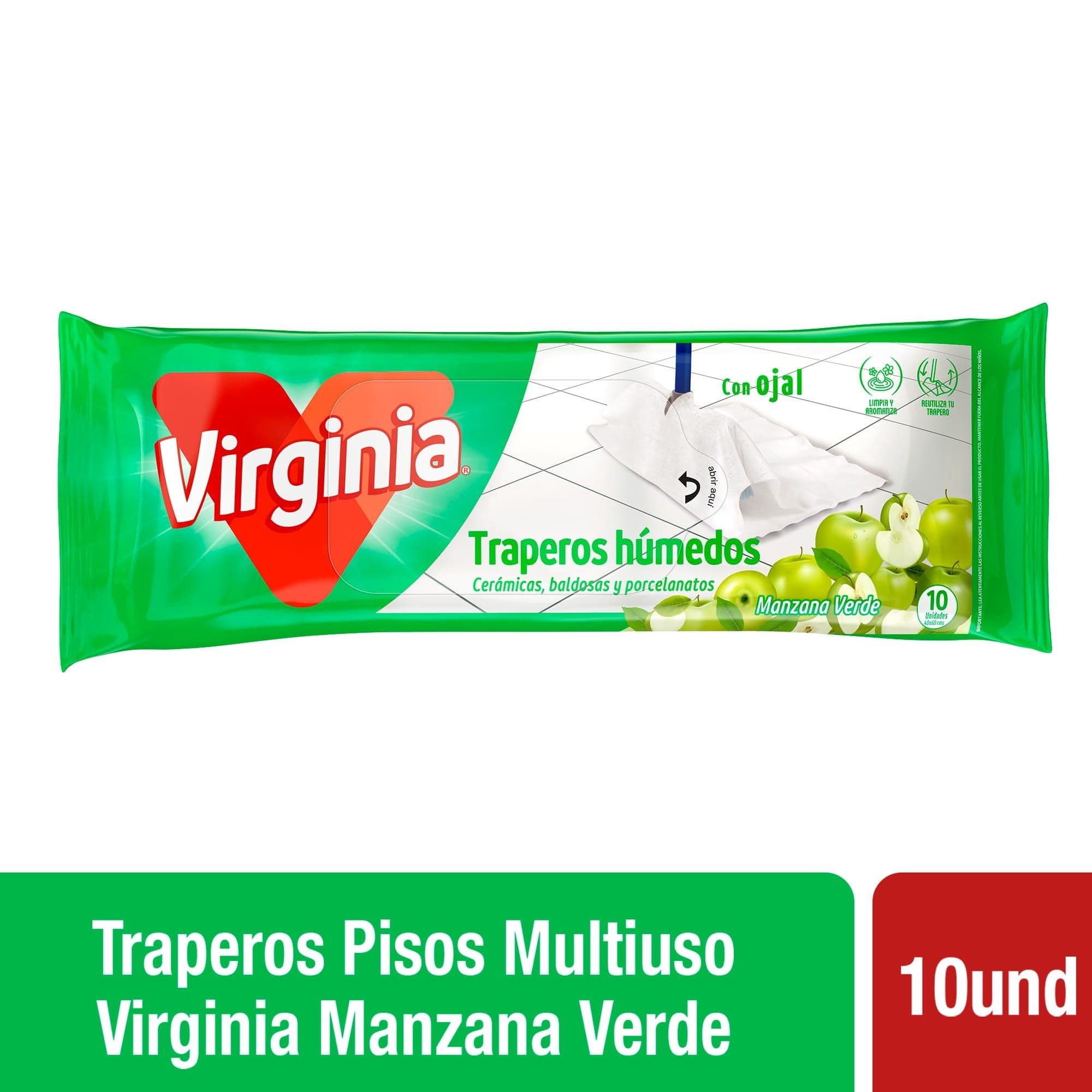 Trapero Humedo Manzana Verde Bolsa Resellable, 10 Un