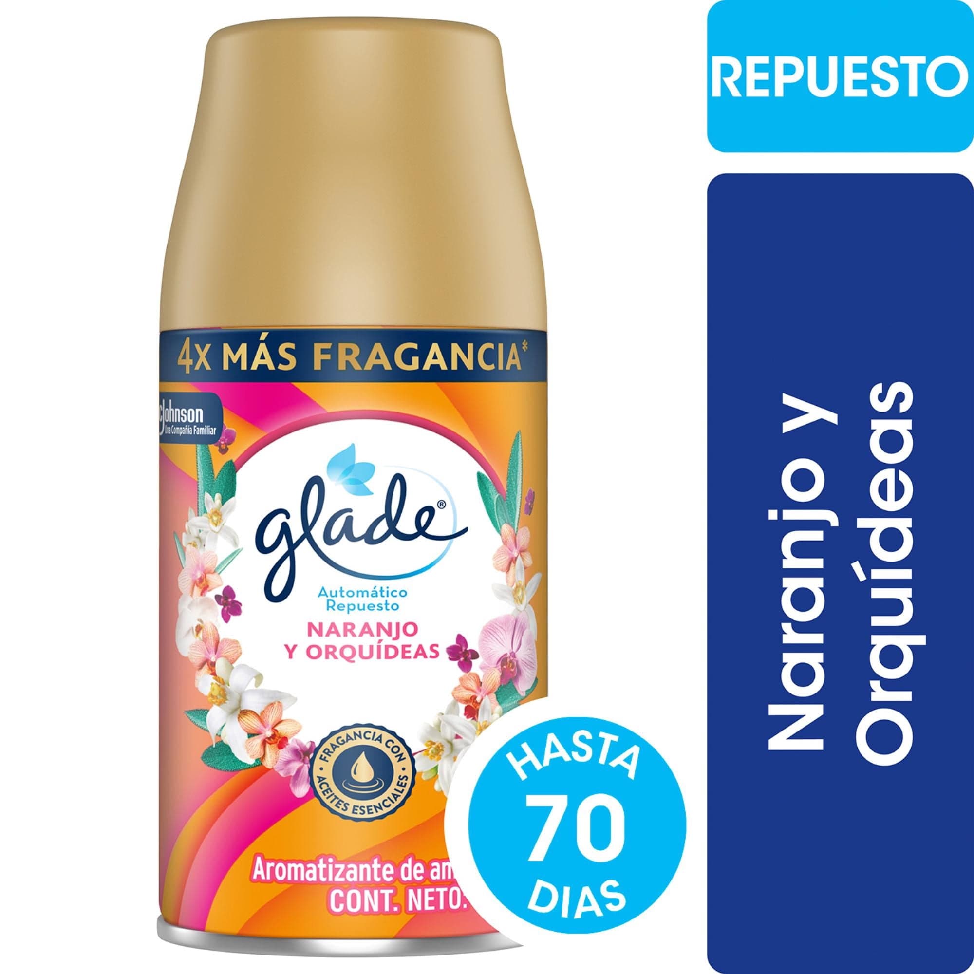 Aromatizante de Ambientes Automatico Naranja y Orquideas Repuesto Lata